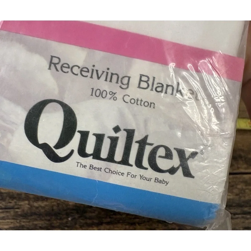 New Vintage Quiltex Baby Quilt Receiving Blanket Crib Nursery Bedding Decor